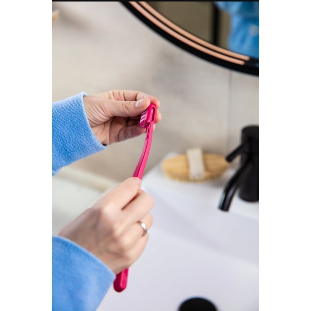 （正品）北歐挪威Jordan替換式軟毛刷頭Jordan 1支牙刷柄+4個替換刷頭-細節圖2