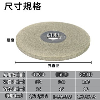 砂輪片 金鋼砂輪片 金剛砂輪片 加厚5mm 鎢棒專用砂輪片 鎢棒研磨 磨鎢棒專用 氬焊 鎢棒砂輪片 金屬專用砂輪片-細節圖3