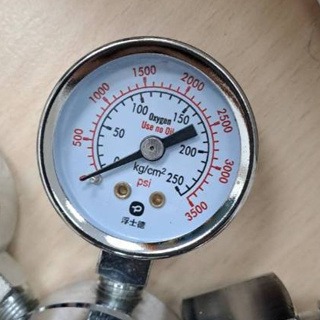 壓力錶 存量表錶頭 壓力表 氧氣減壓錶 氮氣錶 氬氣錶 減壓器 調整器 工業用錶 工業專用錶面 工業專用錶 二氧化碳錶-規格圖2