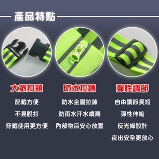 反光運動腰包 腰包 腰帶包 手機運動腰包 運動腰包 登山腰包 防水腰帶 手機包 跑步腰包 腰帶工具包 腰帶快扣-細節圖2