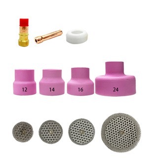 氬焊機 瓷杯 銅束 銅束座 大瓷嘴 導流件 氣濾式 帶網 濾網 過濾式氬焊槍耗材 氬焊機配件 WP171826 零售-細節圖2