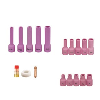 氬焊機 瓷杯 銅束 銅束座 氬焊槍嘴 小型加長瓷杯 瓷嘴 過濾式瓷杯 氬焊槍耗材 配件 WP17/18/26導流件-細節圖2