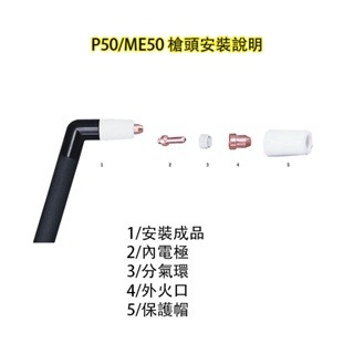 ME50電離子 離子切割機 電離子切割機 等離子切割機 PLASMA 切割機 電極火口組 CUT50切割機 火嘴 內電-細節圖4