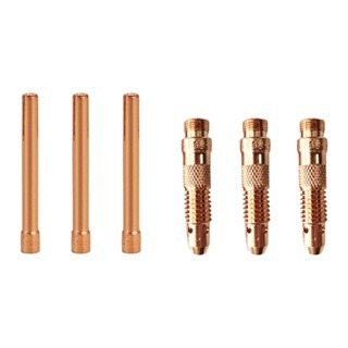 銅束 銅束座 氬焊機銅束 氬焊槍銅束 銅束座 焊接機配件 WP171826 銅夾 鎢棒夾 電焊耗材 氬氣鋼配件-細節圖2