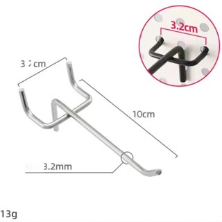 洞洞板掛鈎 鐵線洞洞勾 掛勾 手機展示架多孔板掛鉤 展示商品鉤 超市掛鉤 掛勾 洞板掛勾 收納掛勾 五金工具收納板掛勾-細節圖5