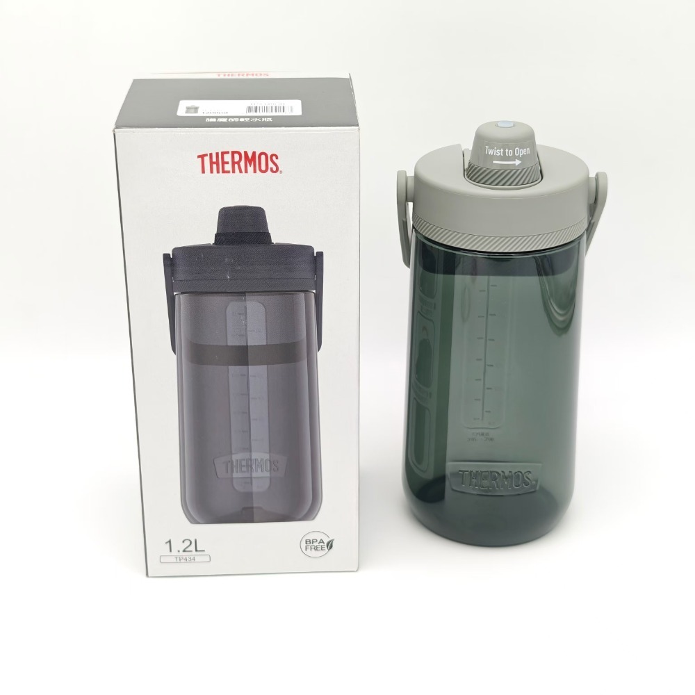 【THERMOS膳魔師】輕水瓶1200ml  TP4349系列 運動水壺 Tritan水壺-規格圖5