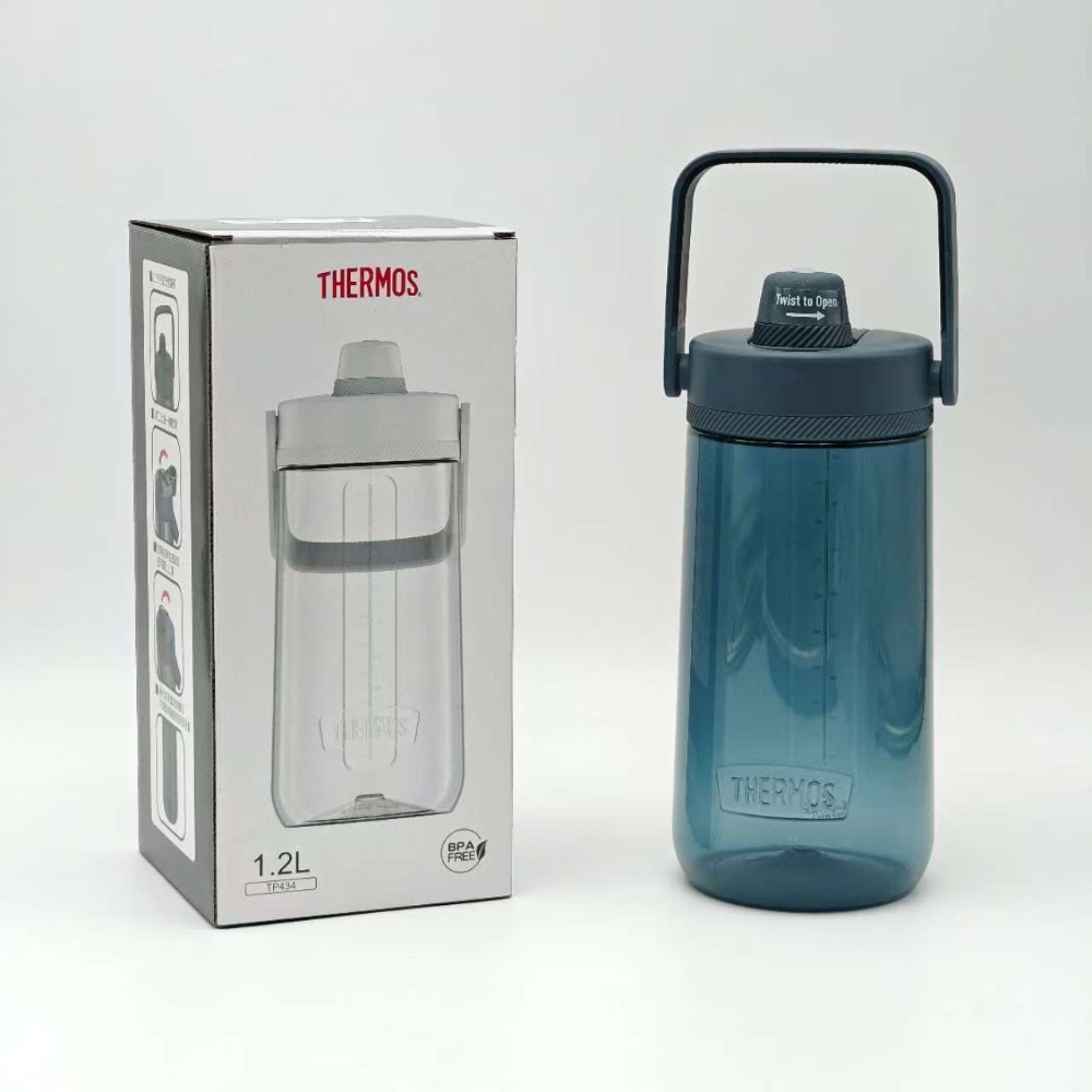 【THERMOS膳魔師】輕水瓶1200ml  TP4349系列 運動水壺 Tritan水壺-規格圖5