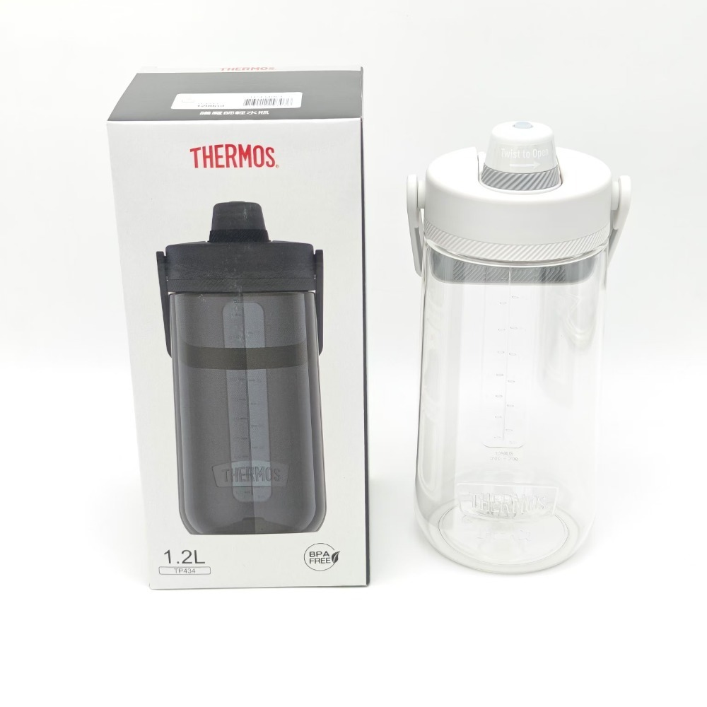 【THERMOS膳魔師】輕水瓶1200ml  TP4349系列 運動水壺 Tritan水壺-規格圖5