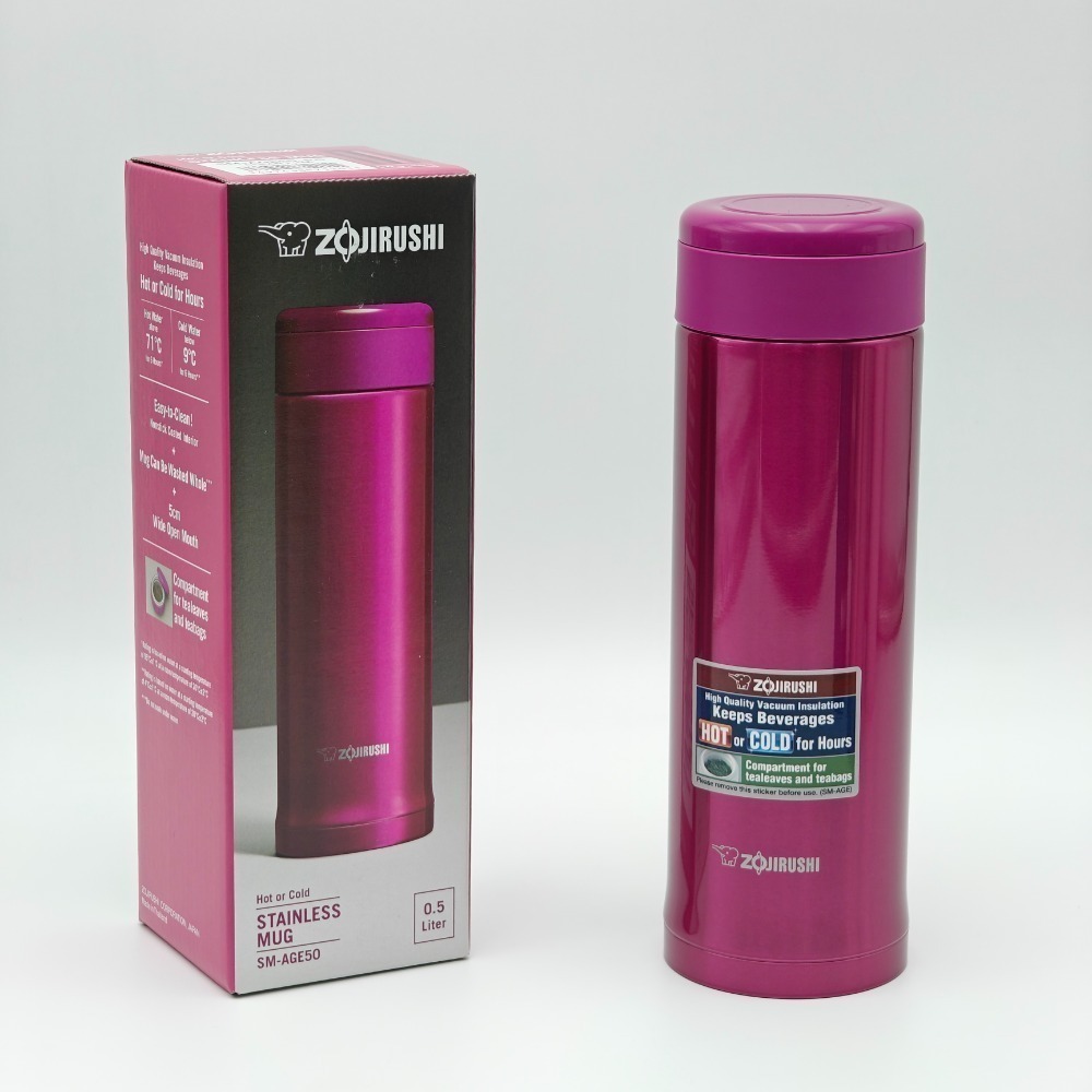 ZOJIRUSHI 象印 SLiT不銹鋼真空保溫杯  500ml SM-AGE50 象印保溫杯 保溫瓶-規格圖5