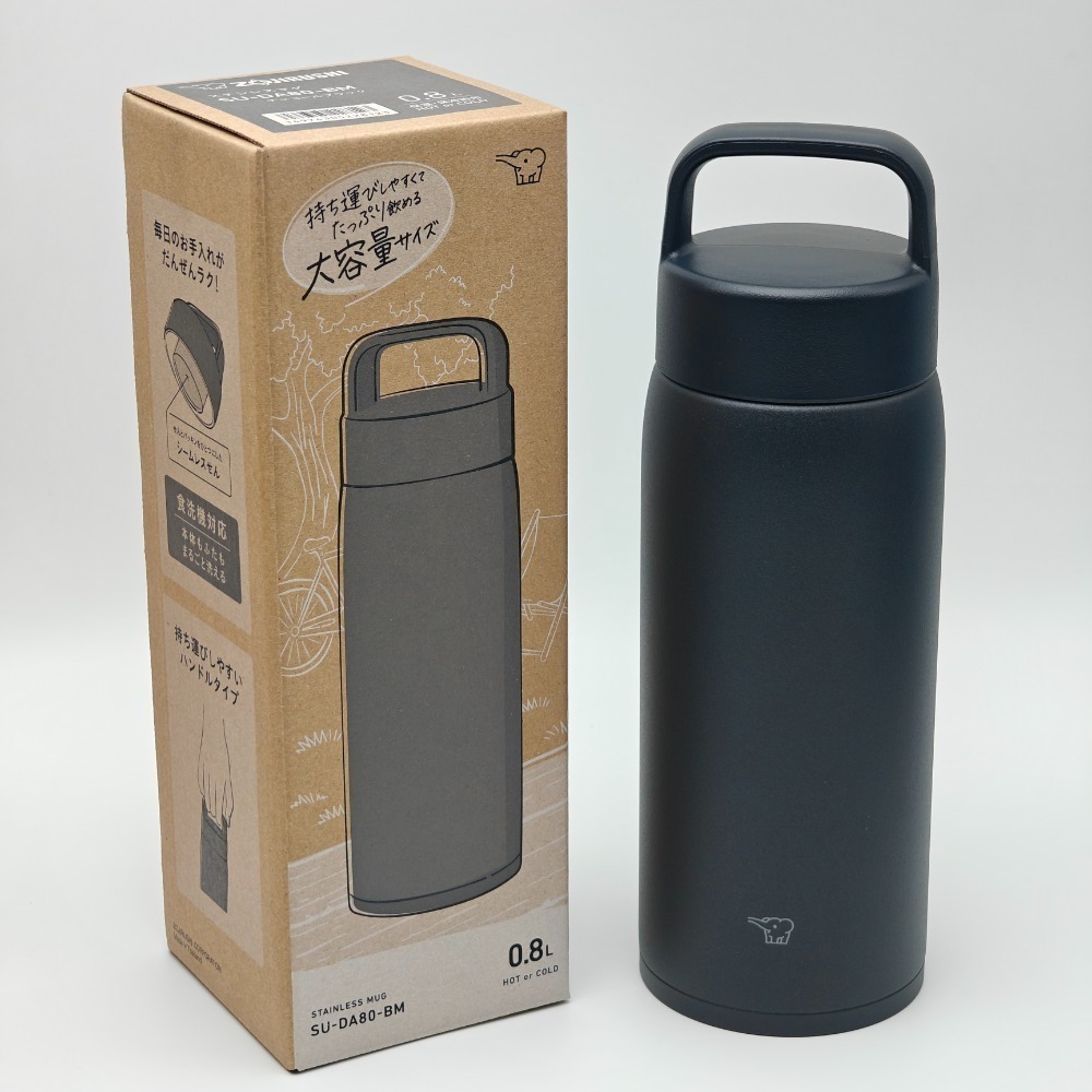 ZOJIRUSHI 象印不銹鋼真空吊環保溫杯 象印保溫瓶 800ml 1000ml SU-DA80 SU-DA100-規格圖8