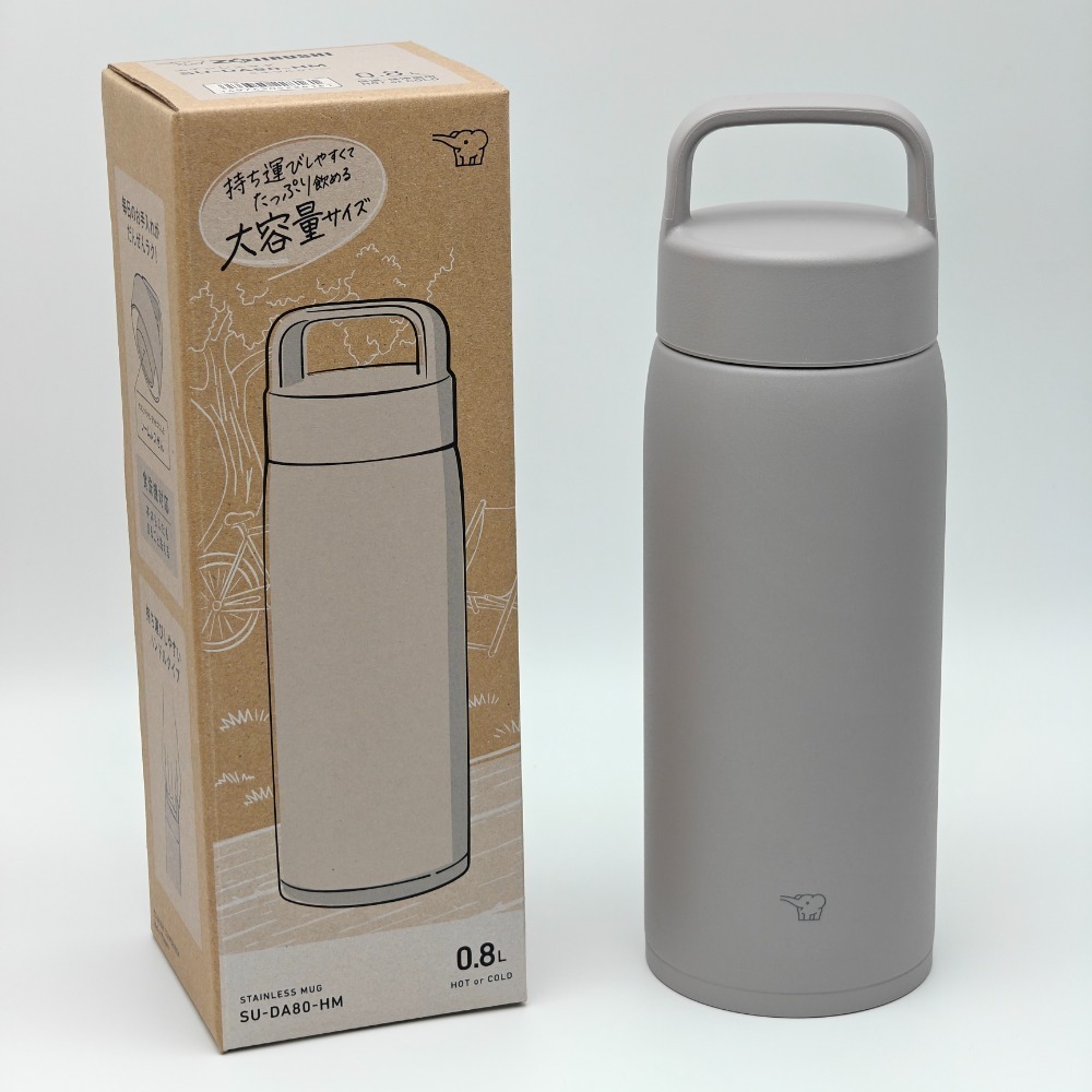 ZOJIRUSHI 象印不銹鋼真空吊環保溫杯 象印保溫瓶 800ml 1000ml SU-DA80 SU-DA100-規格圖8