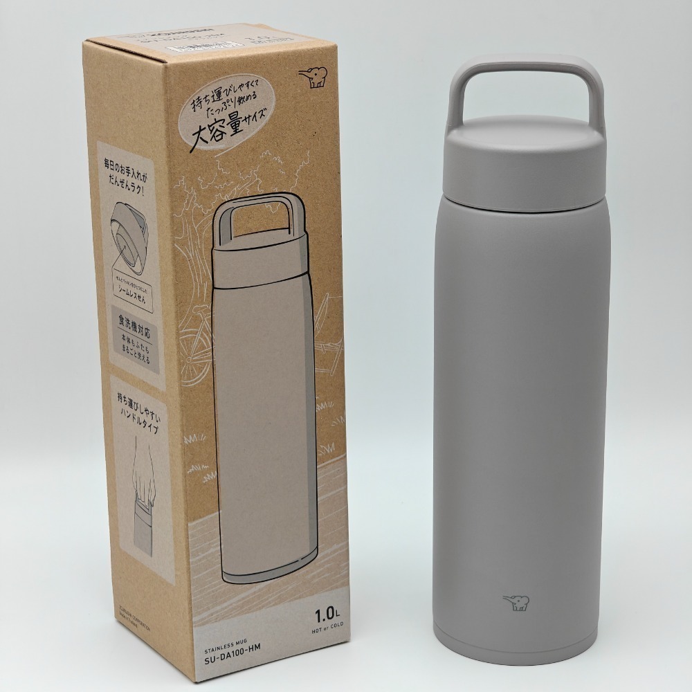 ZOJIRUSHI 象印不銹鋼真空吊環保溫杯 象印保溫瓶 800ml 1000ml SU-DA80 SU-DA100-規格圖8
