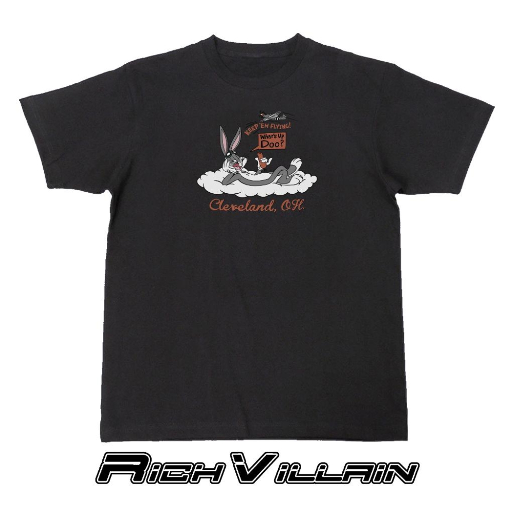 ⚜️ 台灣現貨 美式復古卡通兔巴哥 短T 純棉 短袖 T恤 寬鬆上衣-細節圖3