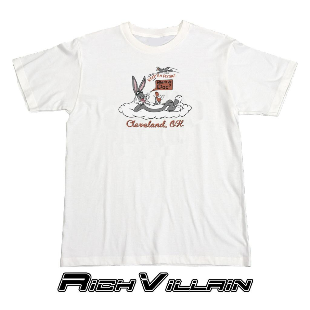 ⚜️ 台灣現貨 美式復古卡通兔巴哥 短T 純棉 短袖 T恤 寬鬆上衣-細節圖4