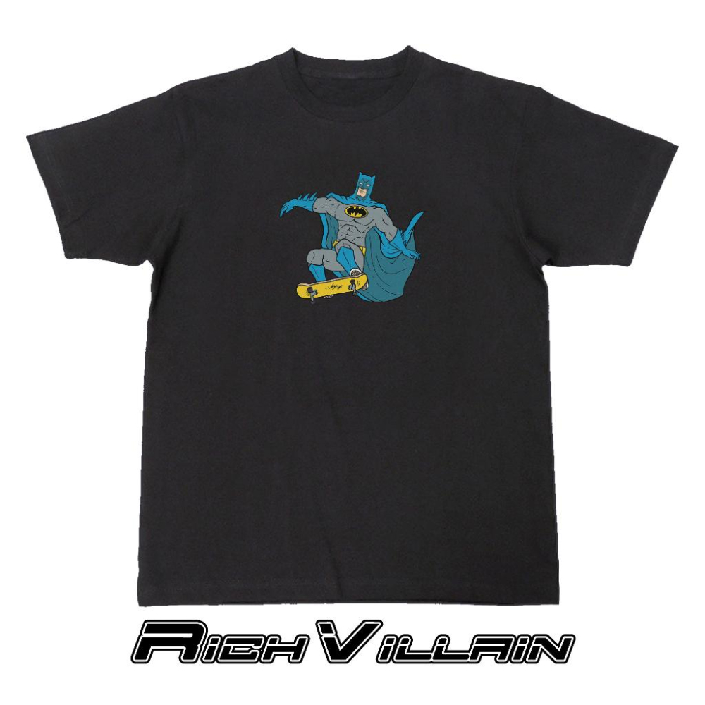 ⚜️ 台灣現貨 蝙蝠俠滑板 短T 純棉 短袖 T恤 寬鬆上衣-細節圖3