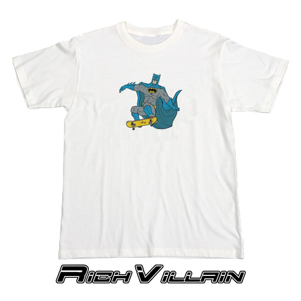 ⚜️ 台灣現貨 蝙蝠俠滑板 短T 純棉 短袖 T恤 寬鬆上衣-細節圖4