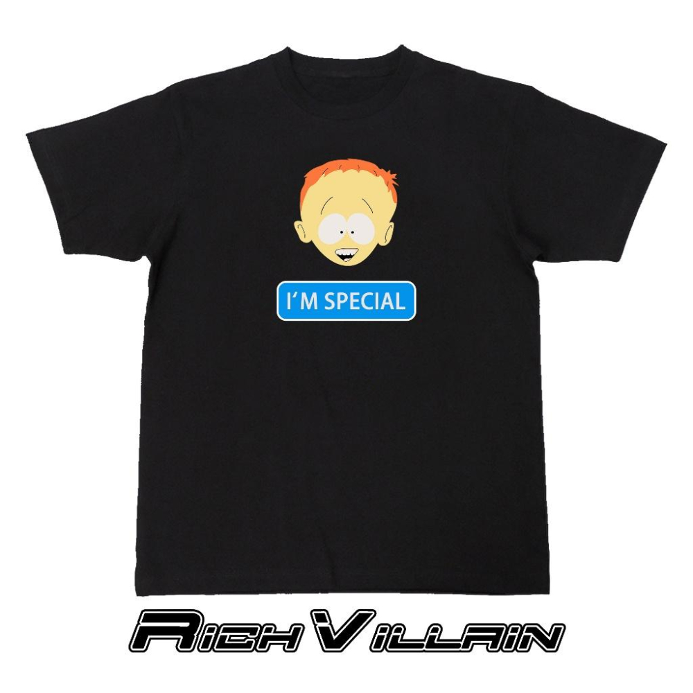 ⚜️ 台灣現貨 我很特別 殘障提米 南方四賤客 T-shirt 純棉 短袖 T恤 寬鬆上衣 男女上衣-細節圖3