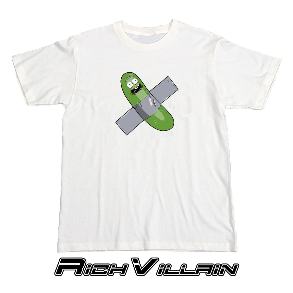 ⚜️ 台灣現貨 惡搞 酸黃瓜瑞克 純棉 短袖 短T 寬鬆上衣-細節圖2