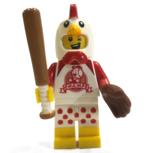 【Emily Mifigures】LEGO 樂高 人偶 全新未組 BAM 自組人偶 小雞棒球選手