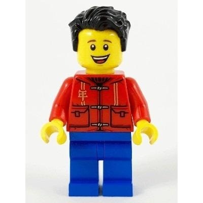 【Emily Mifigures】LEGO 樂高 人偶 全新 新年 爸爸 hol225 80106