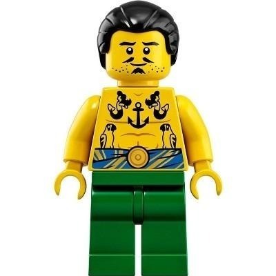 【Emily Mifigures】LEGO 樂高 人偶 全新未組 梭魚灣 剌青海盜 idea072 21322