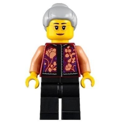 【Emily Mifigures】LEGO 樂高 人偶 全新未組 新年 阿嬤 奶奶 外婆 hol220 80106