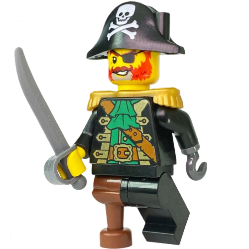 【Emily Mifigures】LEGO 樂高 人偶 全新未組 梭魚灣 紅鬍子船長 idea065 21322