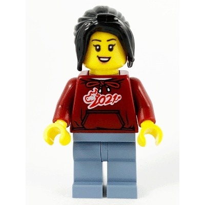 【Emily Mifigures】LEGO 樂高 人偶 全新未組 新年 衣服 2021 hol229 80107