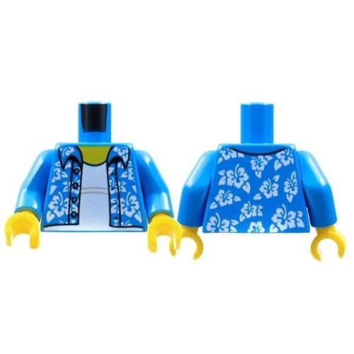 【Emily Mifigures】LEGO 樂高 人偶 身體 全新 花襯衫 扶桑花 973pb2731c01