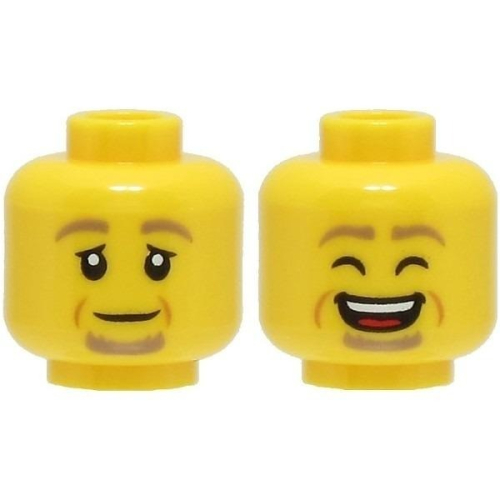 【Emily Mifigures】LEGO 樂高 人偶 全新 頭 雙面臉 3626cpb3002