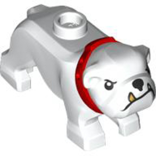 【Emily Mifigures】LEGO 樂高 動物 全新 狗 鬥牛犬 白色 65388pb01
