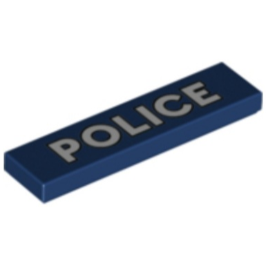 【Emily Mifigures】LEGO 樂高 印刷磗 全新 1x4 警察 POLICE 2431pb660