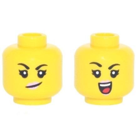 【Emily Mifigures】LEGO 樂高 人偶 頭 全新 雙面臉 3626cpb2985