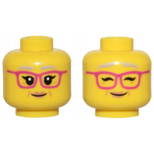 【Emily Mifigures】LEGO 樂高 人偶 頭 全新 雙面臉 3626cpb2933