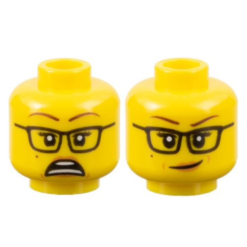 【Emily Mifigures】LEGO 樂高 人偶 頭 全新 雙面臉 3626cpb2588