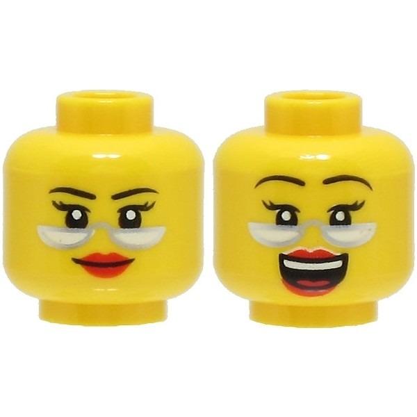 【Emily Mifigures】LEGO 樂高 人偶 頭 全新 雙面臉 3626cpb3003