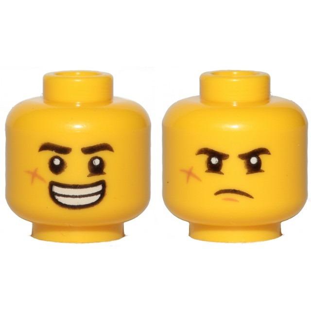 【Emily Mifigures】LEGO 樂高 人偶 頭 全新 雙面臉 3626cpb2441