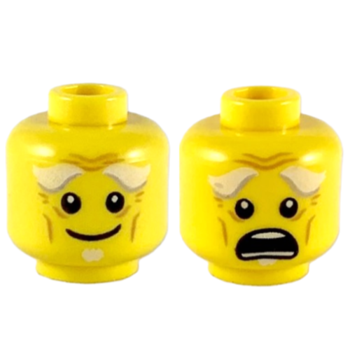 【Emily Mifigures】LEGO 樂高 人偶 頭 全新 雙面臉 3626cpb1919