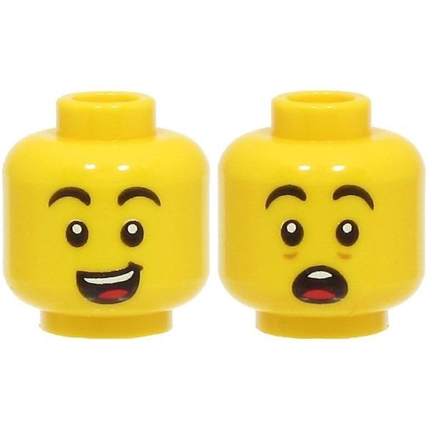 【Emily Mifigures】LEGO 樂高 人偶 頭 全新 雙面臉 3626cpb3084