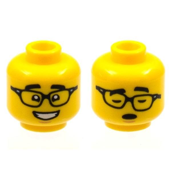 【Emily Mifigures】LEGO 樂高 人偶 頭 全新 雙面臉 3626cpb2971