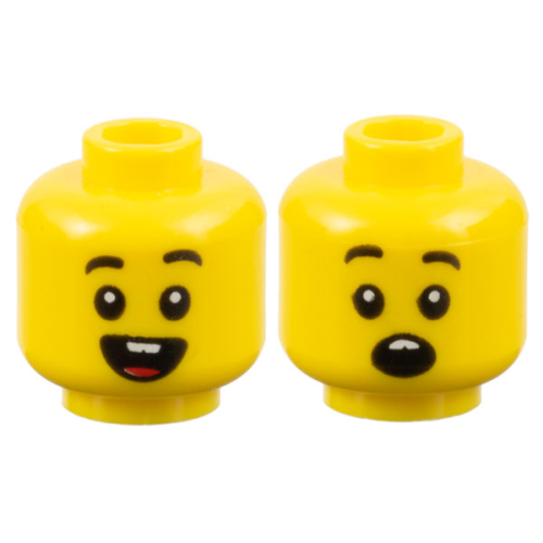 【Emily Mifigures】LEGO 樂高 人偶 頭 全新 雙面臉 3626cpb2648