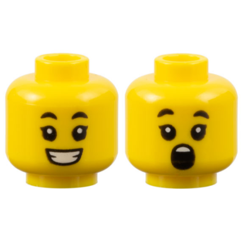 【Emily Mifigures】LEGO 樂高 人偶 頭 全新 雙面臉 3626cpb2649