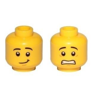 【Emily Mifigures】LEGO 樂高 人偶 頭 全新 雙面臉 3626cpb1879