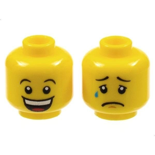 【Emily Mifigures】LEGO 樂高 人偶 頭 全新 雙面臉 3626cpb1354