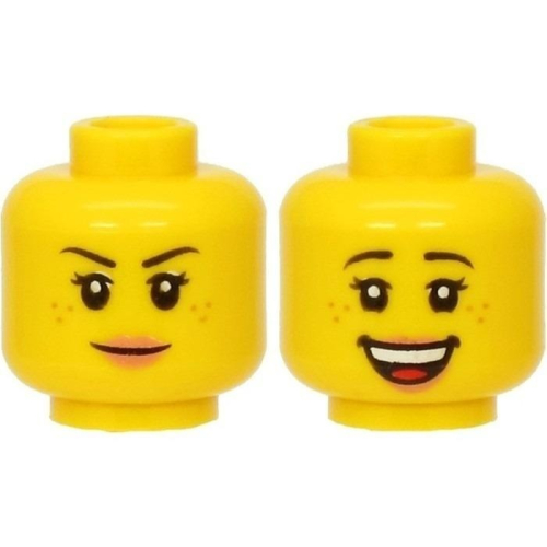 【Emily Mifigures】LEGO 樂高 人偶 頭 全新 雙面臉 3626cpb2662