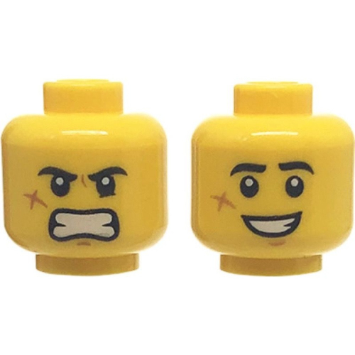 【Emily Mifigures】LEGO 樂高 人偶 頭 全新 雙面臉 3626cpb2574