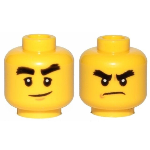 【Emily Mifigures】LEGO 樂高 人偶 頭 全新 雙面臉 旋風忍者 阿剛 3626cpb1893