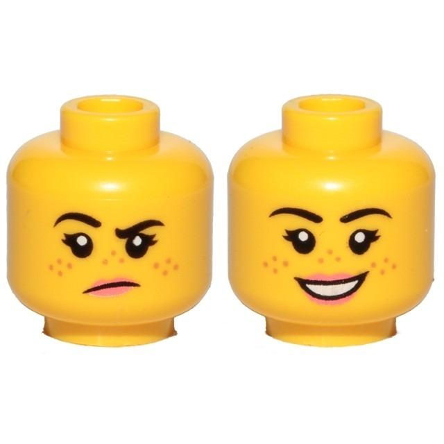 【Emily Mifigures】LEGO 樂高 人偶 頭 全新 雙面臉 3626cpb2455