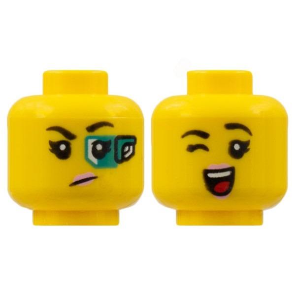 【Emily Mifigures】LEGO 樂高 人偶 頭 全新 雙面臉 3626cpb2789