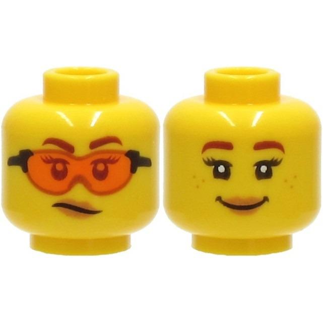【Emily Mifigures】LEGO 樂高 人偶 頭 全新 雙面臉 3626cpb2761